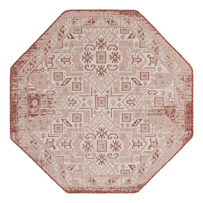 Tapis intérieur / extérieur bleu Allexis Southwestern