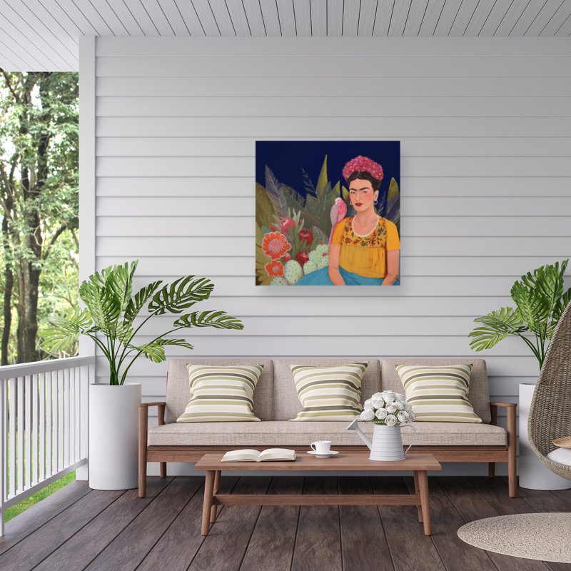 Bolognaise Sylvie Demers Frida A Casa Azul revisitée, H 18 po x l 18 po