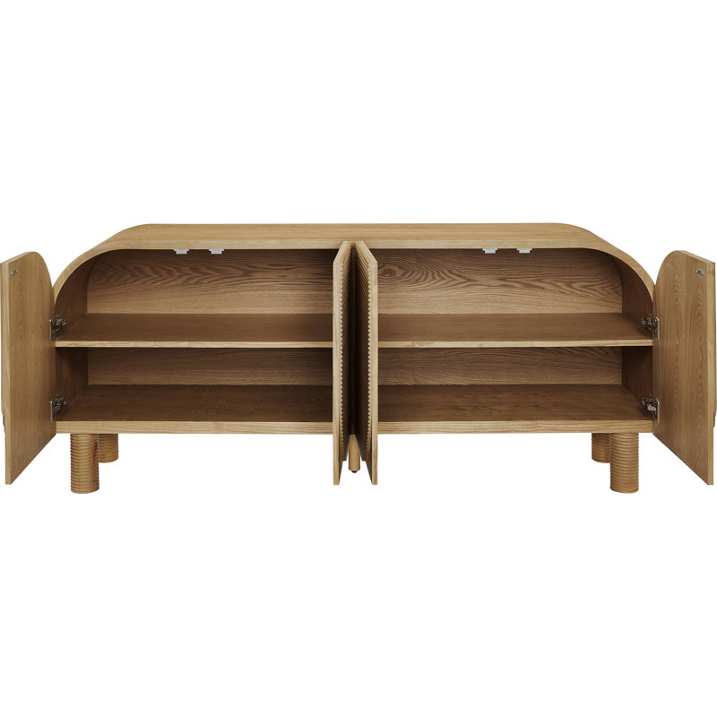 Buffet en bois massif Casablanca, Noyer