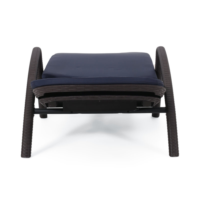 MIKAEL CHAISE LOUNGE WITH CUSHION, 1, Blue