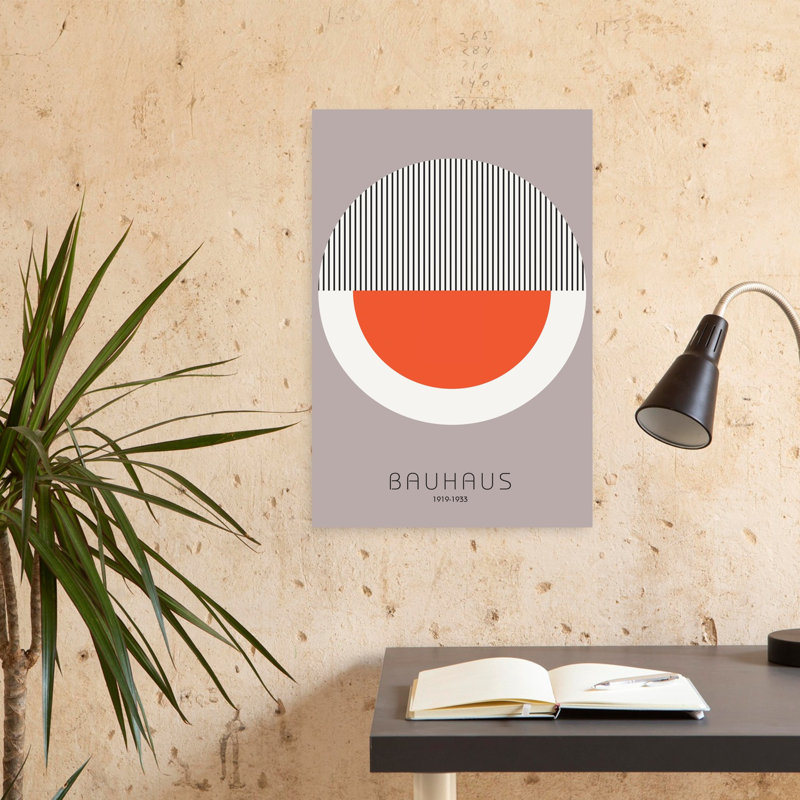 Bauhaus 9, art abstrait moderne, H 24 po x l 16 po