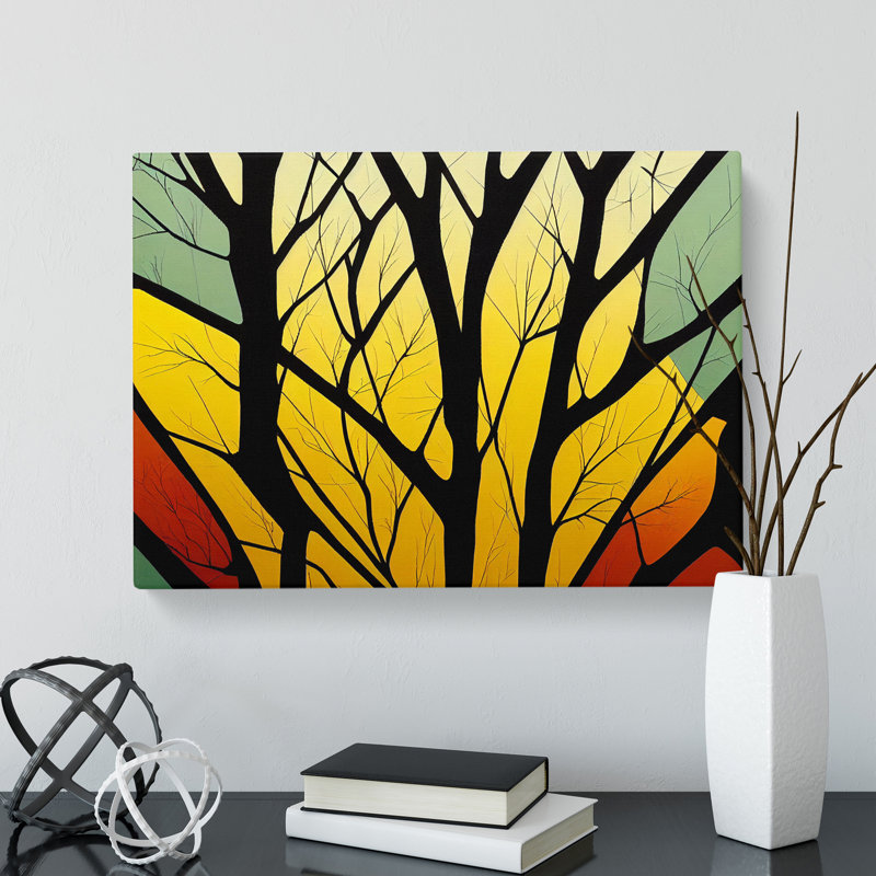 XXX-H1022-WF-8415X Stunning Abstract Tree Forest - Wrapped Canvas Print