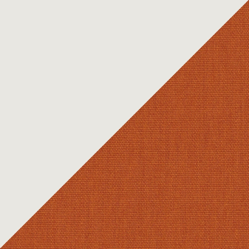 Housse et insert de coussin rectangulaire extérieur Furston, Blanc / Rouille, 12 po x 24 po