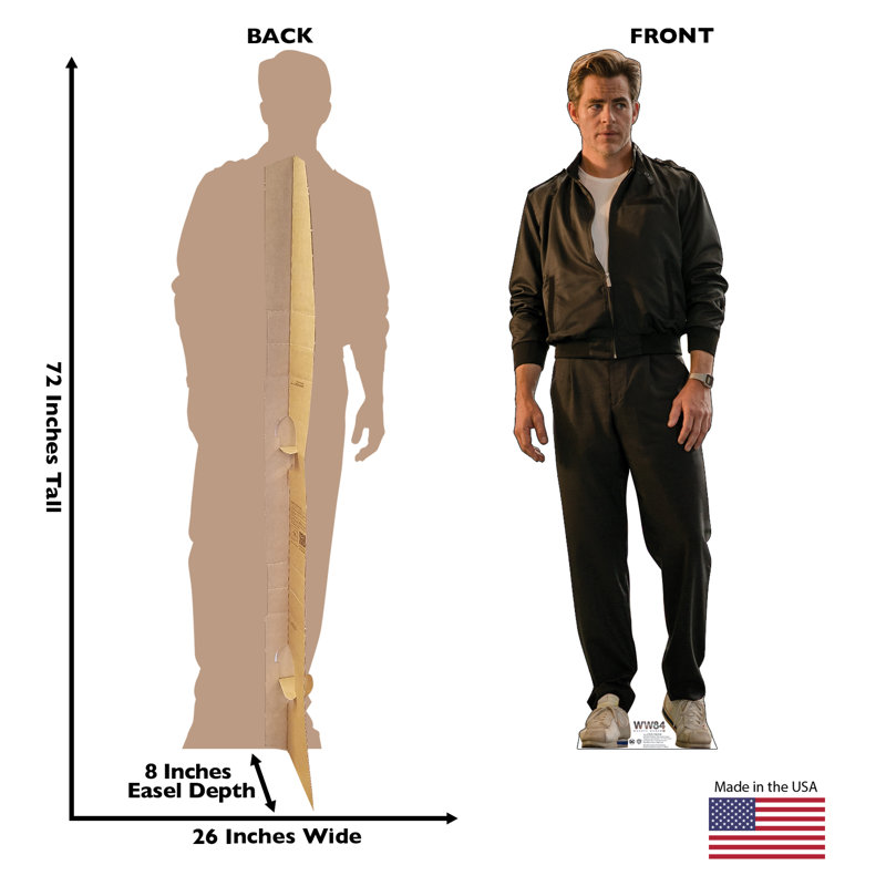 Steve Trevor Life-Size Cardboard Standup - Wonder Woman 1984