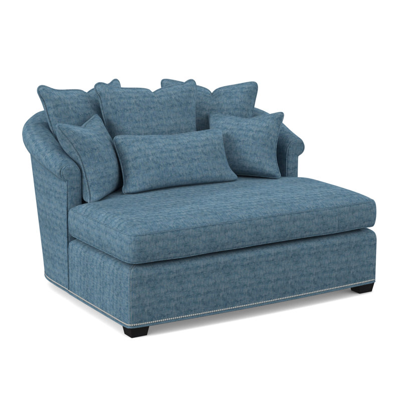 Méridienne Josephine, Espresso, Viscose Edworth Ocean