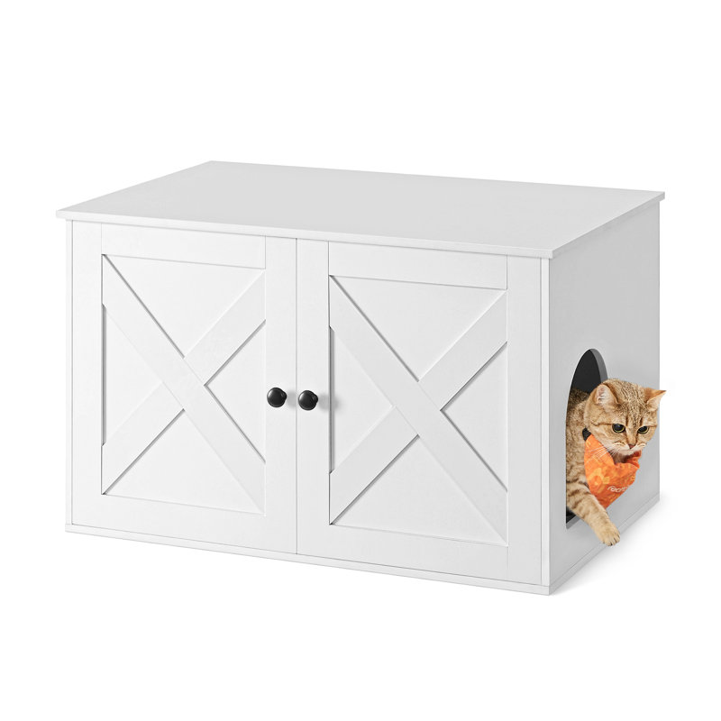 Litter Box Enclosure, White