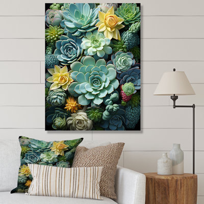 Jeliyah Green Succulents Serenity Garden III