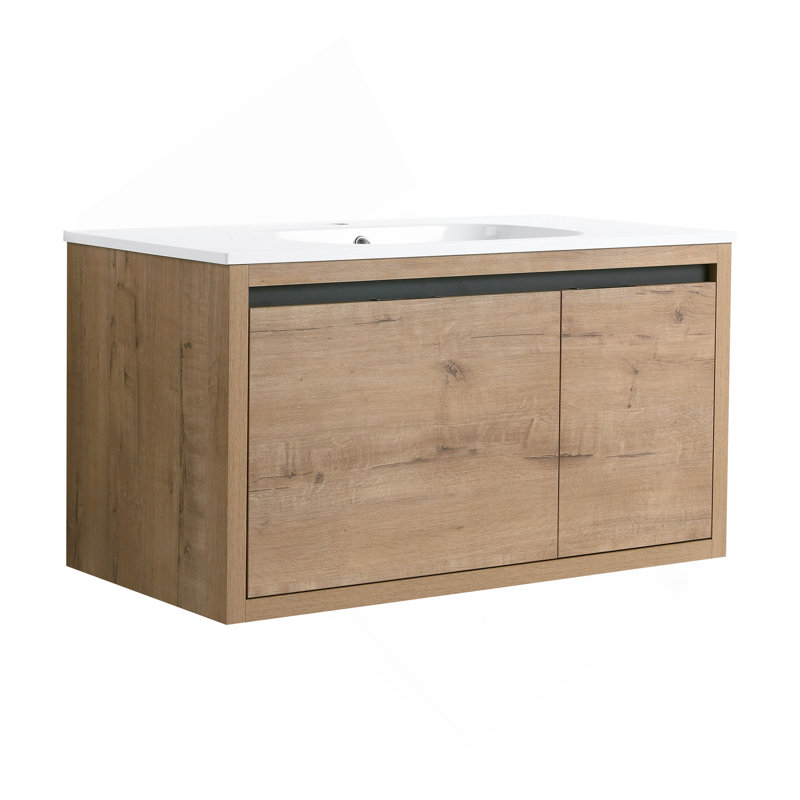 Meuble-lavabo mural 36 po avec lavabo gel
