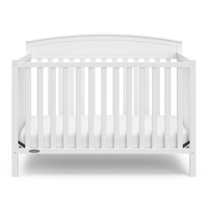 Lit de bébé convertible 5-en-1 Benton, Blanc, Lit à barreaux