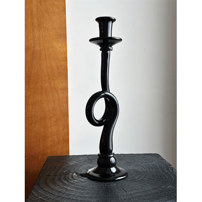 16.93'' H Agate / Geode Tabletop Candlestick