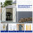 8 X 12 Ft Outdoor Storage Shed, Large Metal Tool Storage With Aluminium Frame And Lockable Doors, Storage For Backyard Garden Patio Lawn, Grey