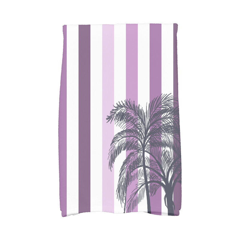 Stripe Tea Towel Kitchen Towel, Purple