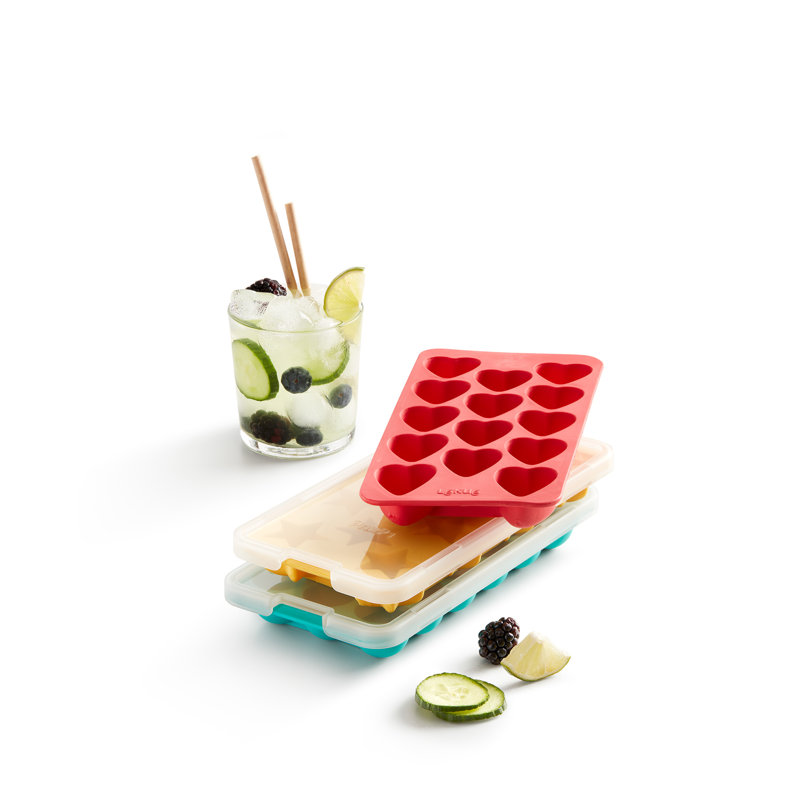 Lékué Heart Ice Cube Tray with Lid