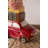 RED CERAMIC CAR WITH LUGGAGE PLANTER