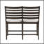 Mobilier de salle à manger de style classique à finition espresso foncé à hauteur de comptoir et banc 1pc