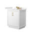 Meuble-lavabo simple autoportant 30 po avec plateau en marbre Icon-114678711-114678712-124928591