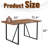 Minimalist Wooden Textured Dining Table With Rectangular Metal Legs And Warm Ambience Modern Special Top Structure-732241604