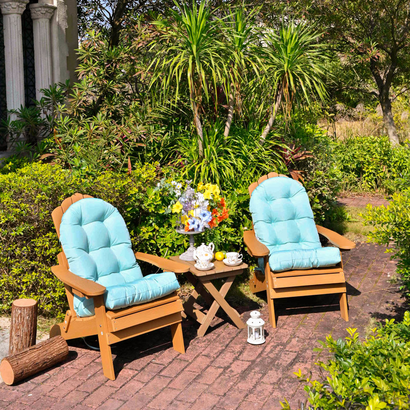 Outdoor 4'' Seat / Back Cushion, Lake Blue