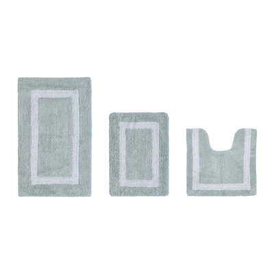 Atle Reversible Cotton Tufted Bath Rug Set