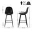 Swivel Upholstered Counter Stool with Metal Frame