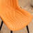 Jimma Faux Leather Upholstered Wingback Dining Chair with Iron Legs-201034826