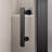 35.5'' - 37'' W x 72'' H Bi-Fold Semi-Frameless Shower Door with Clear Tempered Glass