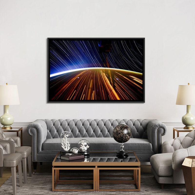 « astronomiey star exposition star », impression sur toile, impression à partir d’espace ii», H 18 po x l 26 po x P 1,5 po