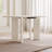 55" Oval Dining Table, White, Small Dining Room