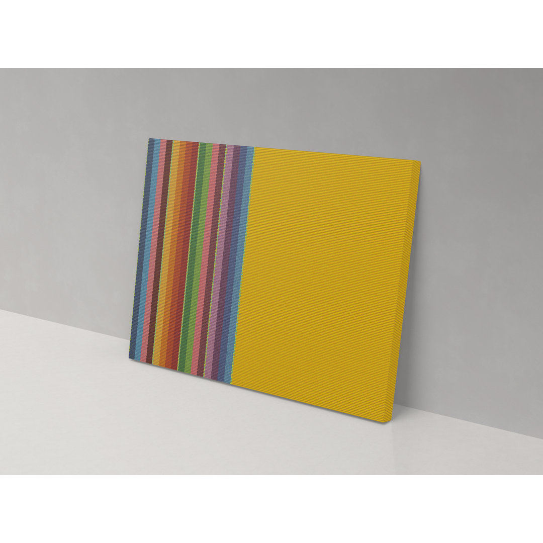 Woven Colours - Wrapped Canvas Painting