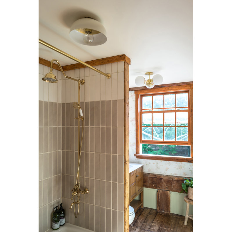 Paige 3 - Light Semi Flush Mount, Polished Nickel