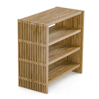 Teak Bathroom Shelves