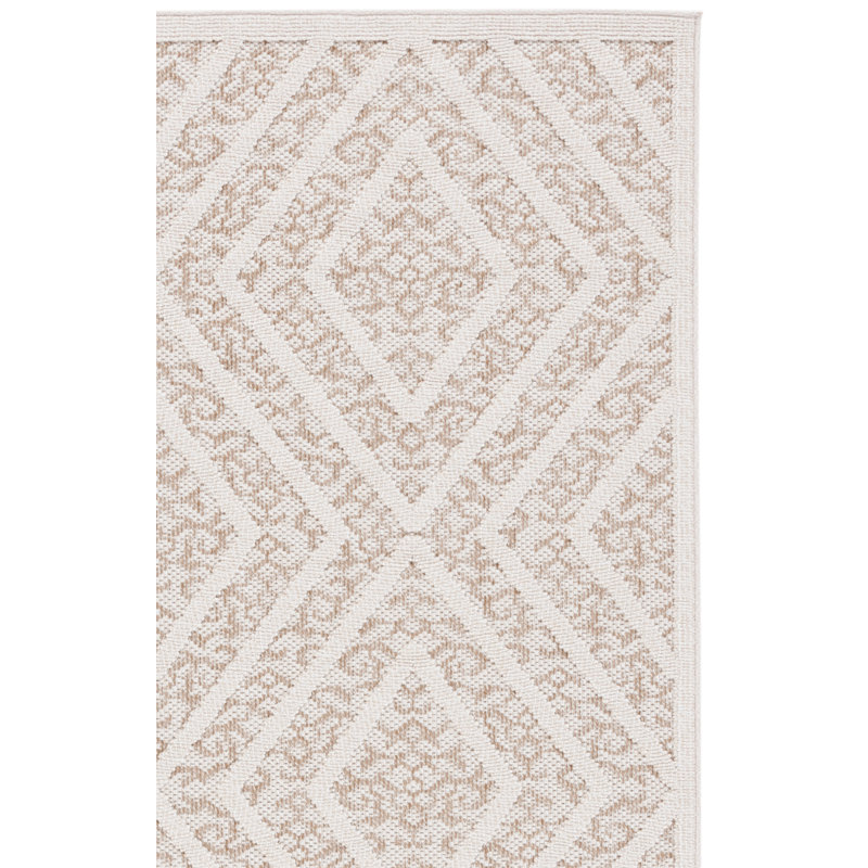 Tapis d'intérieur / extérieur à motif géométrique à performance globale MSR218 Martha Stewart, Rectangle 9 pi x 12 pi