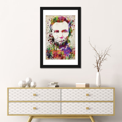 « abraham lincoln », impression sur toile
