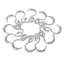 Crochets de rideau de douche à double marche en métal résistants à la rouille Utopia Alley, crochets de douche en métal Easy Glide pour salle de bain, ustensiles de cuisine, rideaux, vêtements, serviettes, etc. - ensemble de 12, chrome-20942072