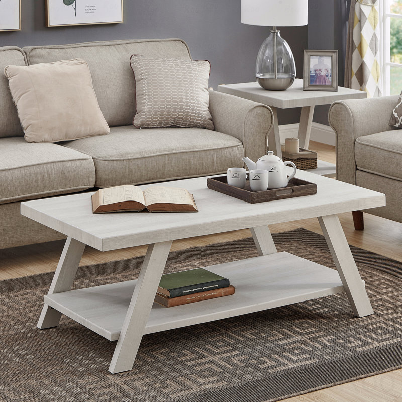 Table basse Contemporary, Blanc, Blanc
