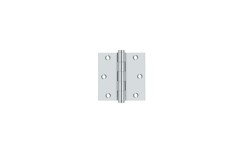 Butt Bearing Hinge, Polished Chrome