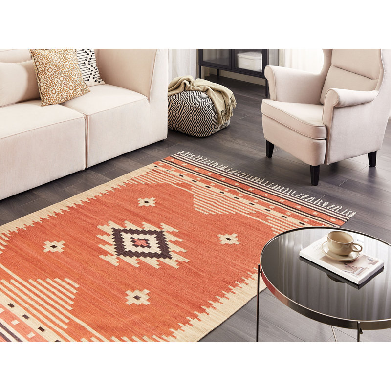 Devyn Southwestern Cotton Hand Woven Area Rug, Rectangle 140 x 200cm