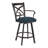 Julia Alegra 26" Counter Height Swivel Stool in Irish Mist Performance Fabric with a Hand Powder-Painted Firestone Grey Finish-1899047492-1899047496-1965290410