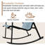 Chaise berçante d'extérieur en métal Zimora