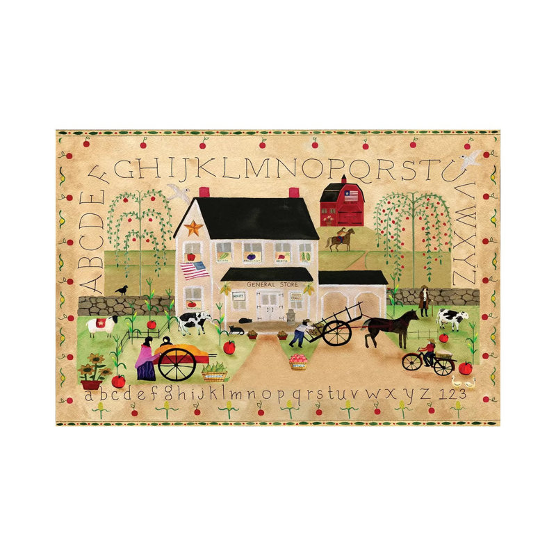 American General Store Sampler by Cheryl Bartley - Painting on Canvas, Wrapped Canvas, 45.72cm H x 66.04cm W x 1.91cm D