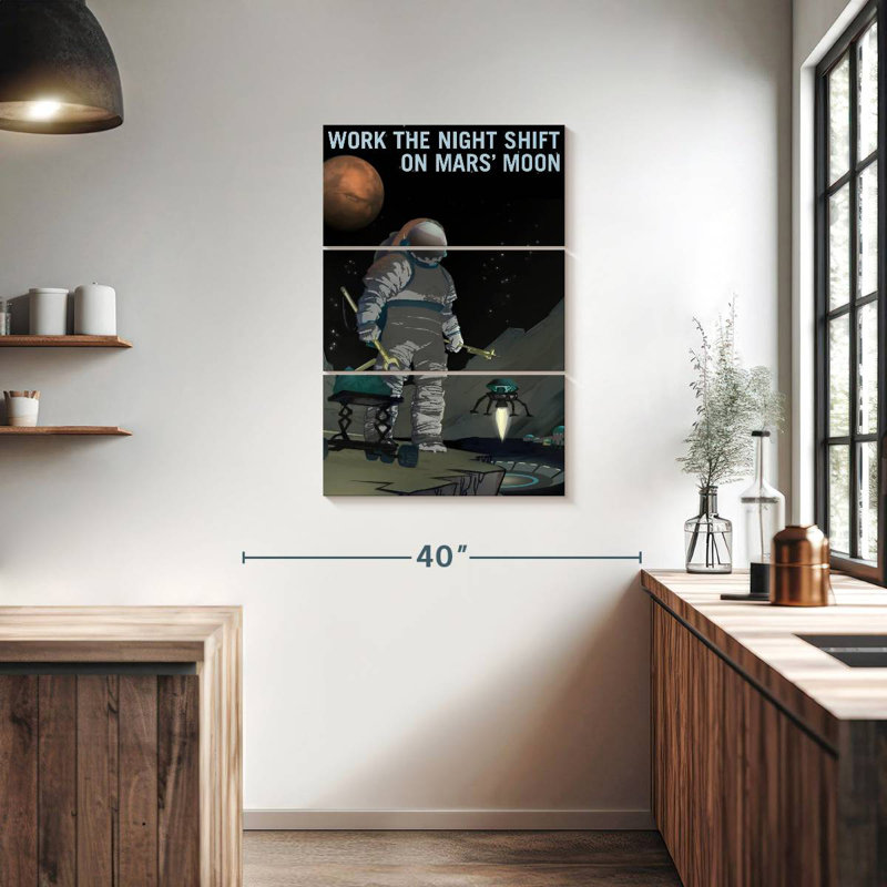 «Oberle Mars Explorers Wanted», affiche VI, H 38 po x l 24 po