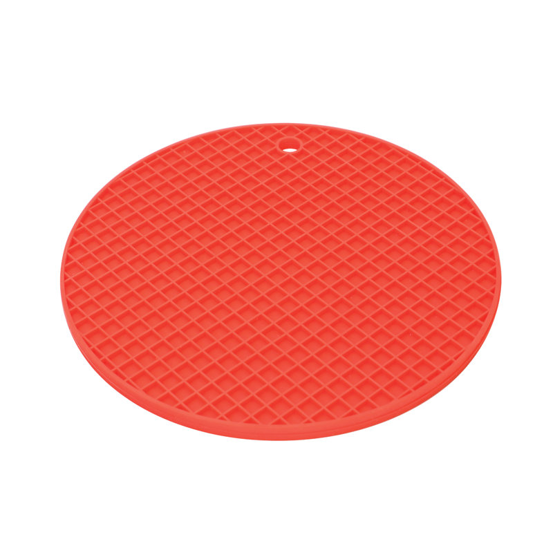 Baker's Secret Geometric Silicone Pot Pad, Red