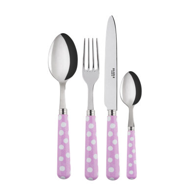 Sabre Paris - 24 Pieces Cutlery Set White Dots