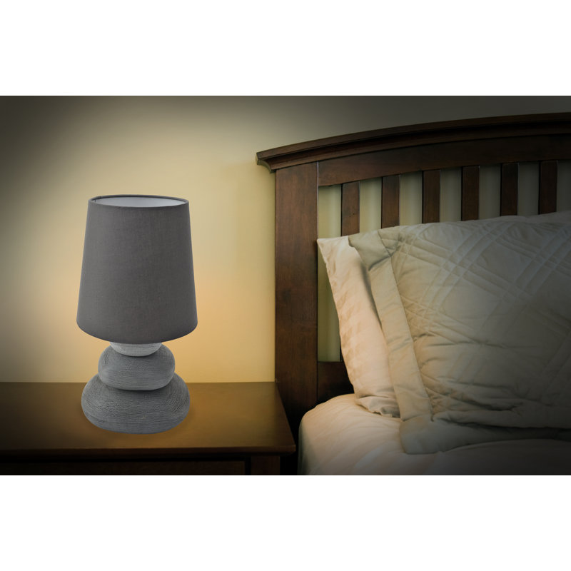 Ezio Porcelain Table Lamp, Grey