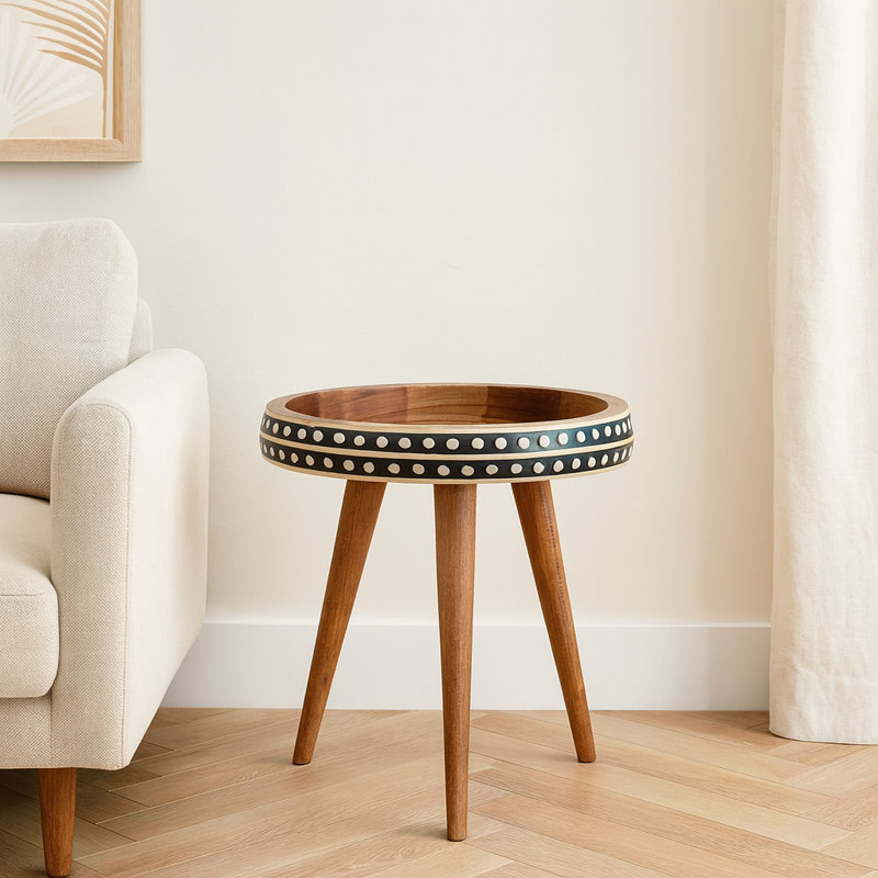 Aoife Tray Top End Table, 42cm H x 42cm W x 42cm D