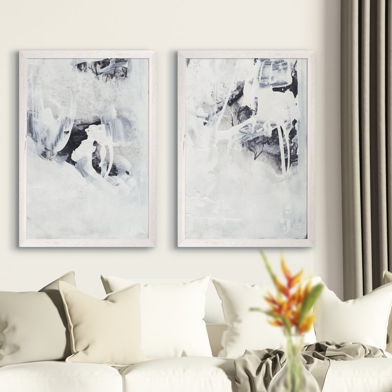«Fire and Ice III» par Vincent Van Gogh, ensemble de 2 reproductions d'art encadrées, H 20 po x l 16 po x P 1,25 po
