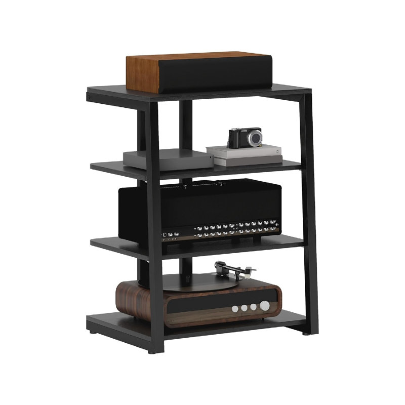 79cm H Media Shelves, Black
