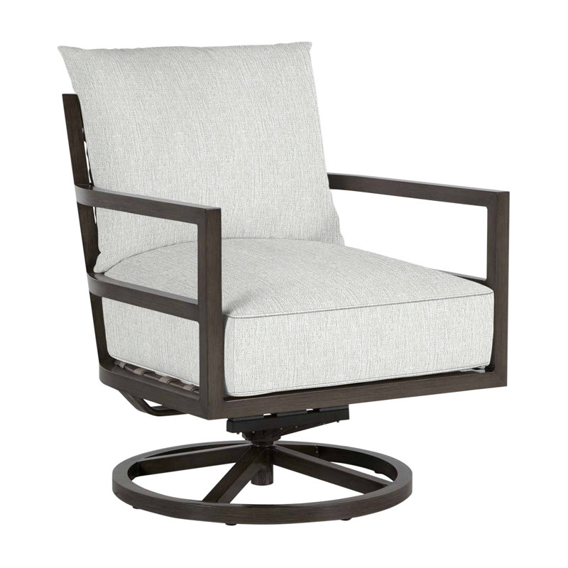 Santa Barbara Swivel Patio Chair, Welt, Bali Pearl, Standard Plus
