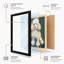 Show Poodle Portrait Japandi - Framed Print-1240303234-1240303237