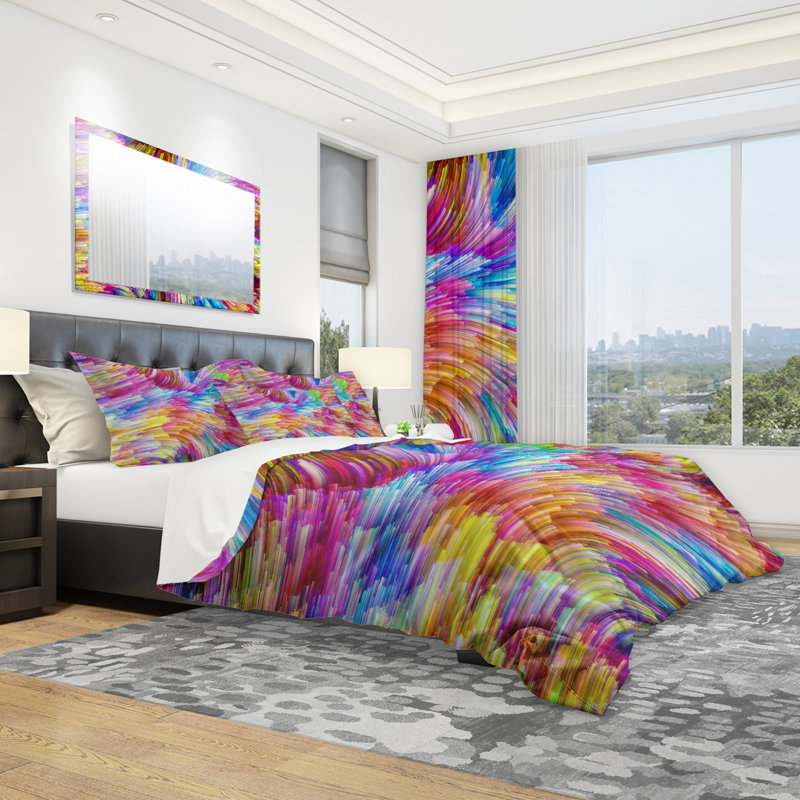 Ensemble de housse de couette moderne et contemporaine, Housse de couette très grand + 2 taies décoratives